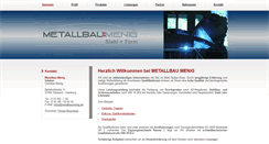 Desktop Screenshot of metallbaumenig.de